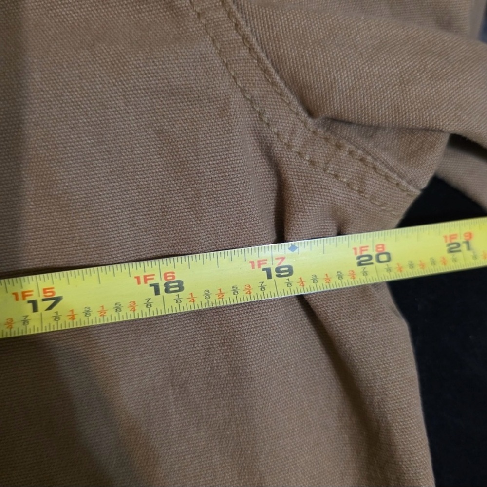 Old Navy Tan Barn Jacket with Brown Corduroy Collar - Picture 6 of 7